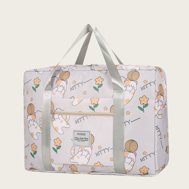 Playful Cat-Themed Weekend Travel Bag