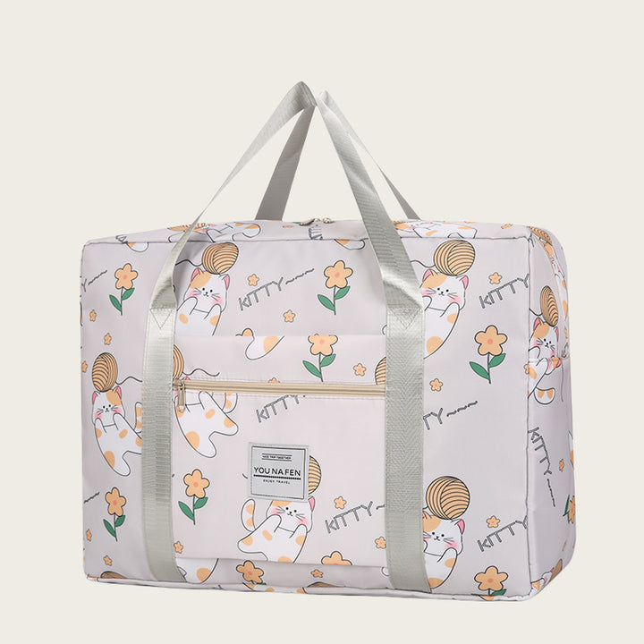 Playful Cat-Themed Weekend Travel Bag