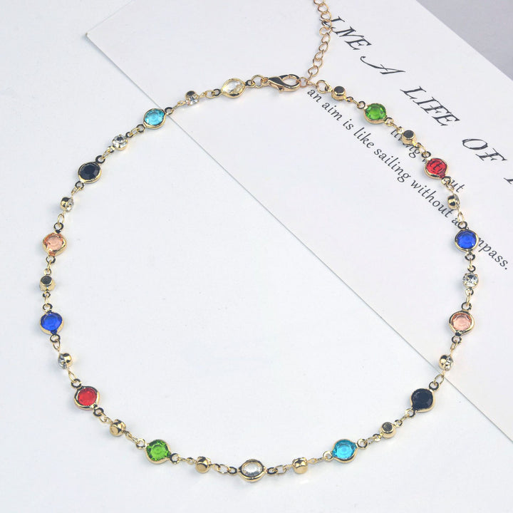 Elegant Stone Rhinestone Necklace Stornfield