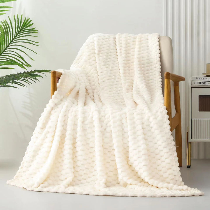 Luxurious Textured Throw Blanket