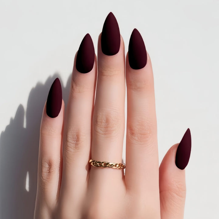 Matte Stiletto Press-On Nail Tips Stornfield