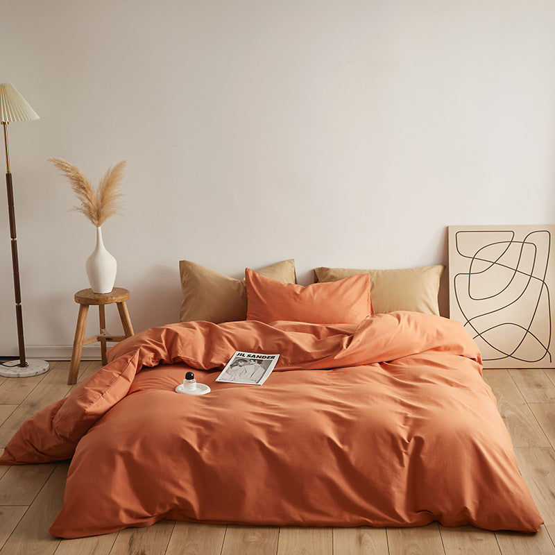 Luxurious cotton satin bedding set