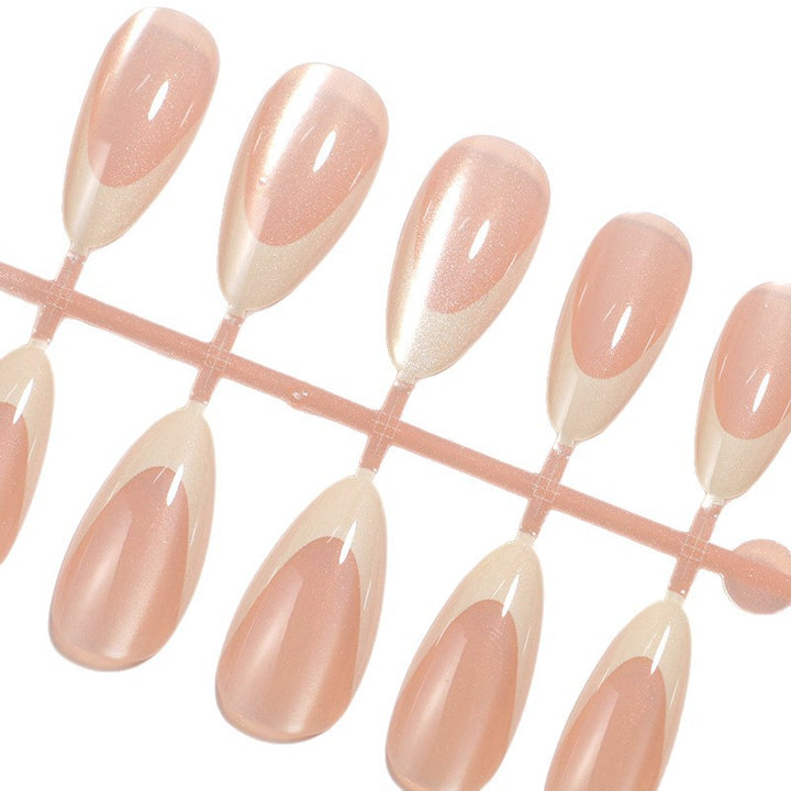 Glossy Long Almond-Shaped Press-On Nail Set Stornfield