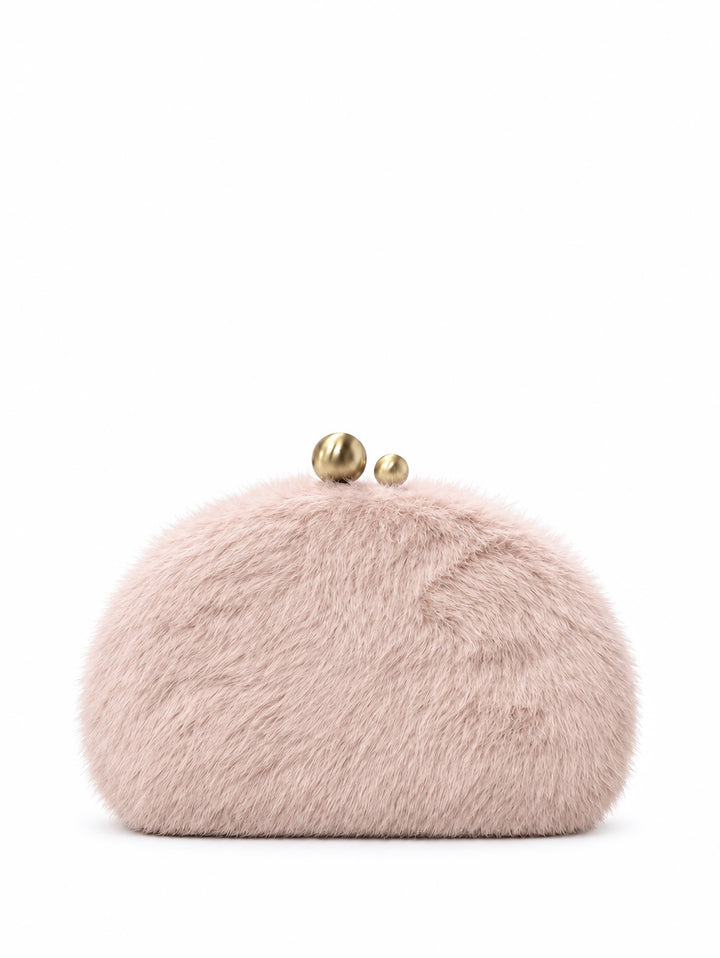 Plush Faux Fur Clutch