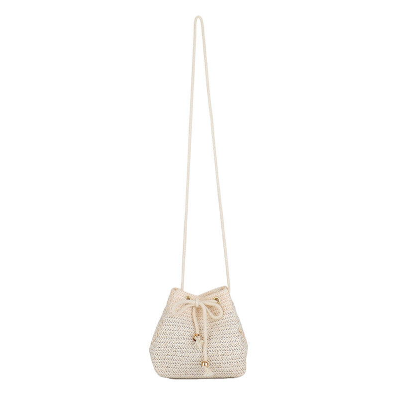 Bohemian-Inspired Woven Mini Drawstring Bag Stornfield