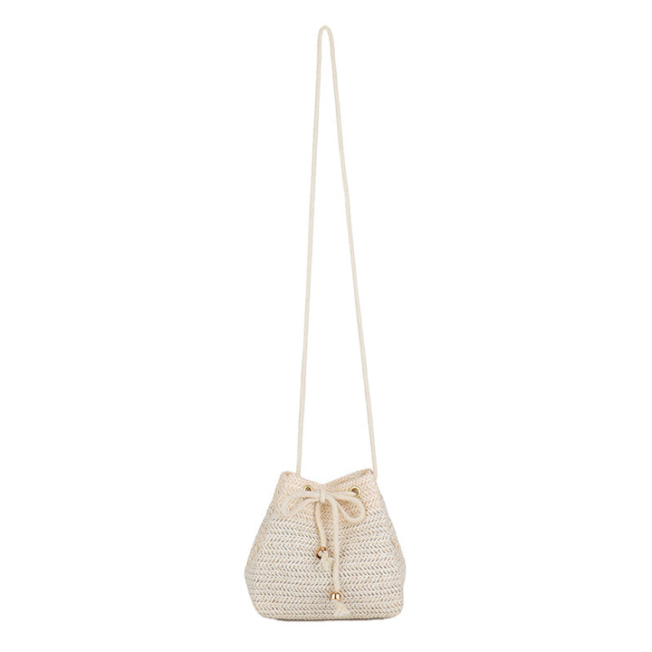 Bohemian-Inspired Woven Mini Drawstring Bag Stornfield