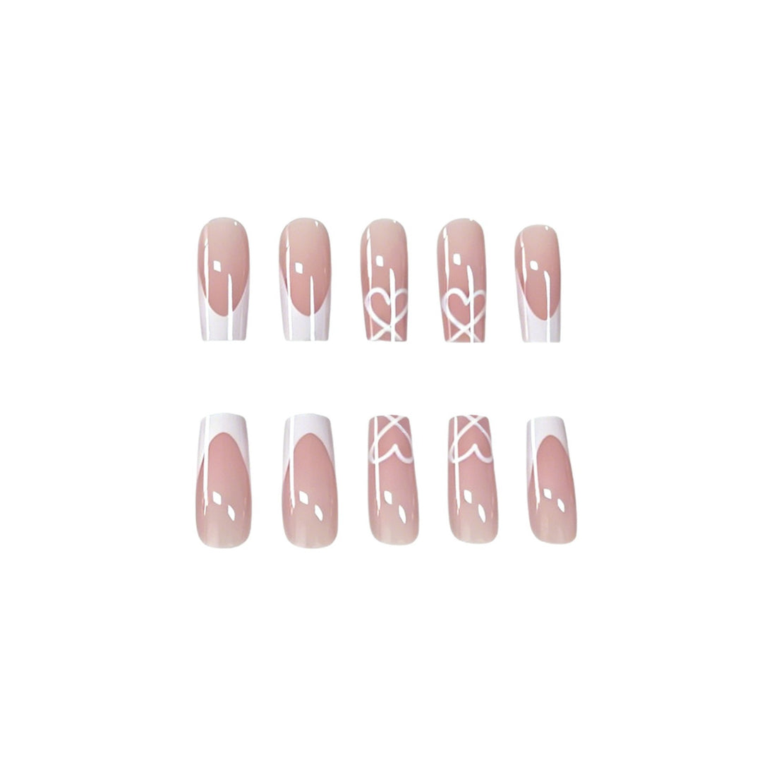 Elegant French Tip Acrylic Nail Extensions Stornfield 1789915776