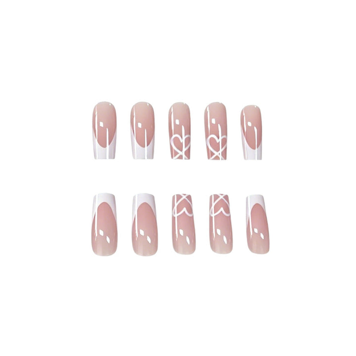 Elegant French Tip Acrylic Nail Extensions Stornfield 1789915776