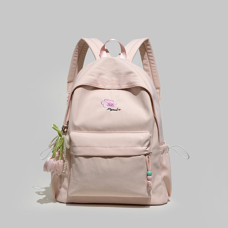 Elegant Floral Embellished Backpack Stornfield