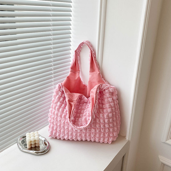 Textured Knit Handbag