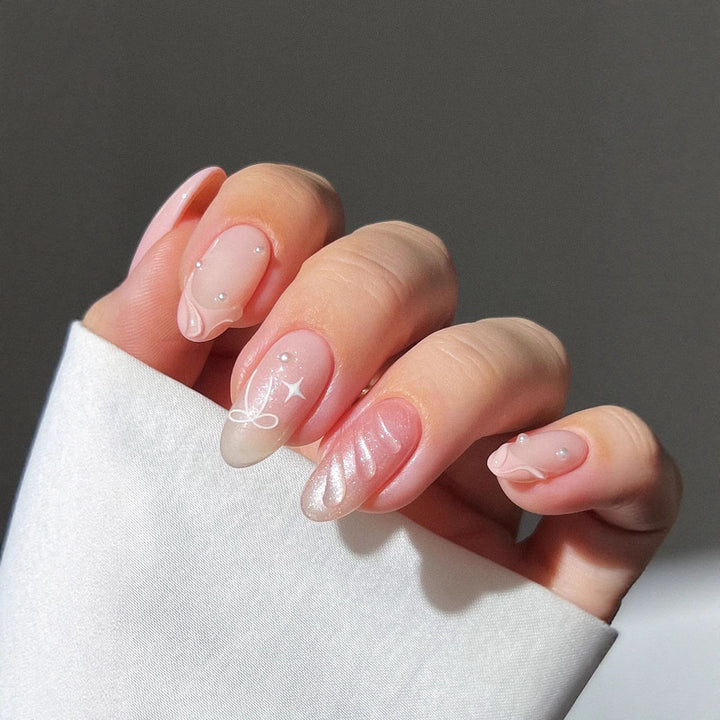 Elegant Artistic Press-On Nail Set Stornfield