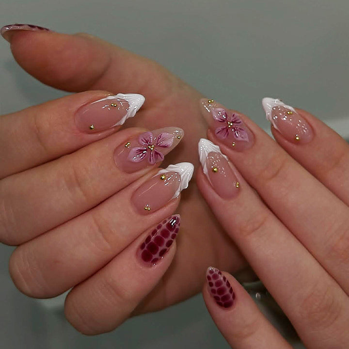 Floral Art Press-On Nail Tips Stornfield