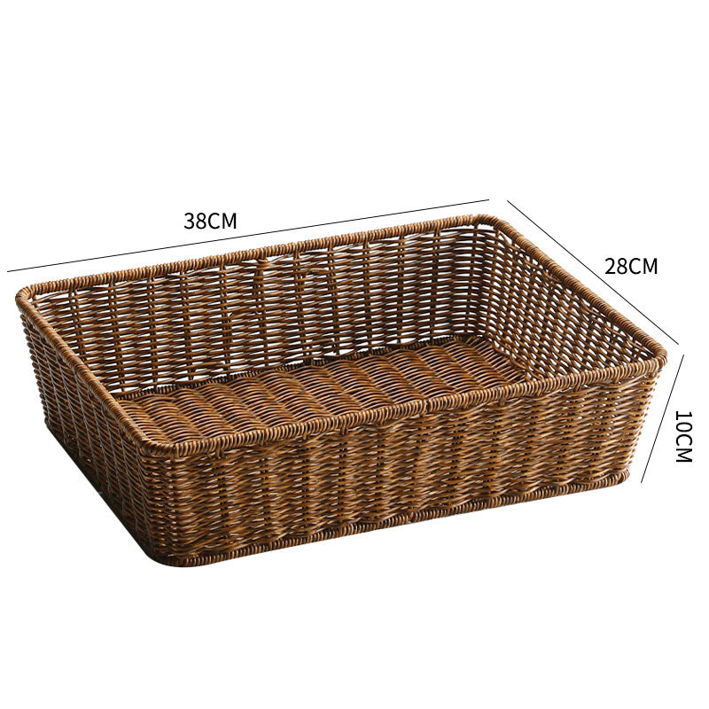 Unisex Rectangular Storage Basket made of hand-woven material Stornfield