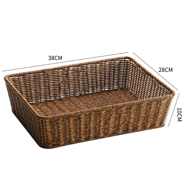 Unisex Rectangular Storage Basket made of hand-woven material Stornfield