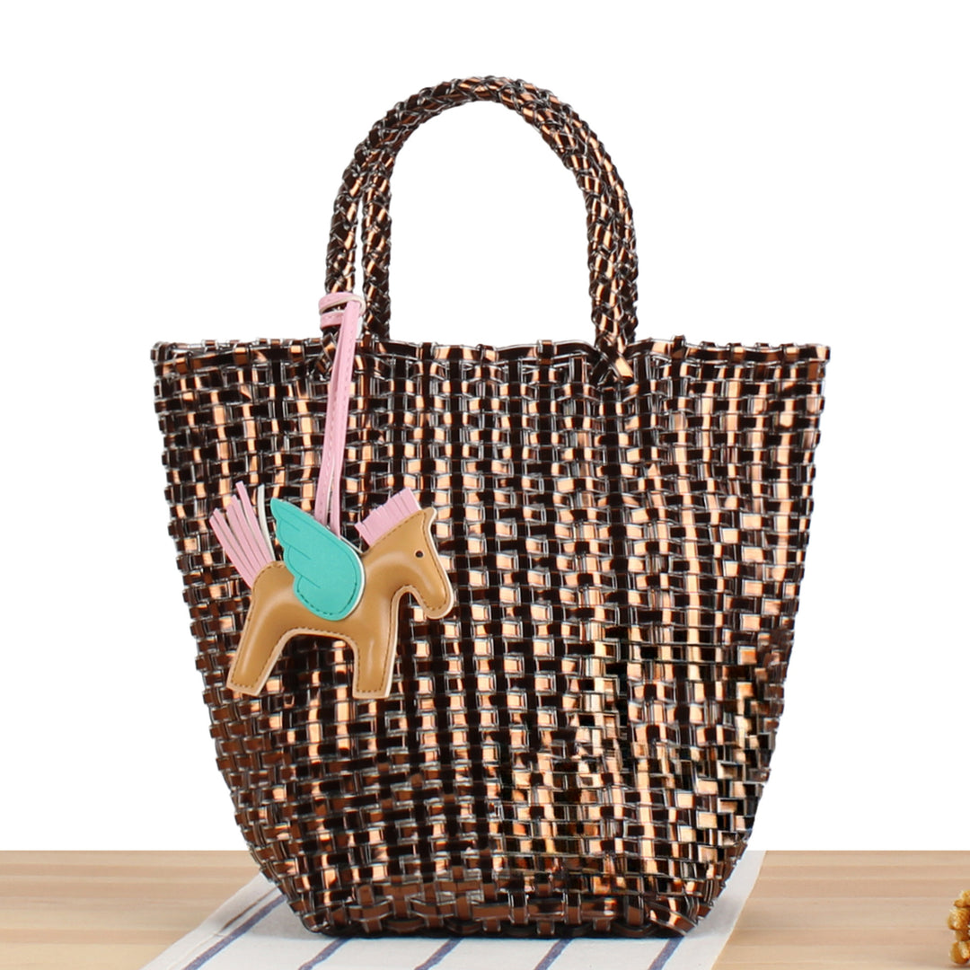Playful basket bag with unique pendant Stornfield