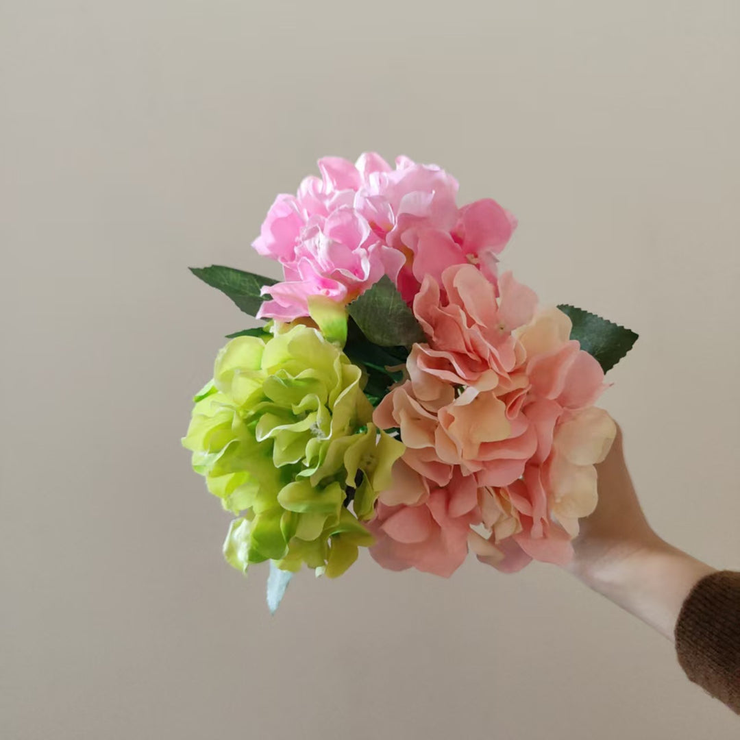 Elegant Faux Hydrangea Stem
