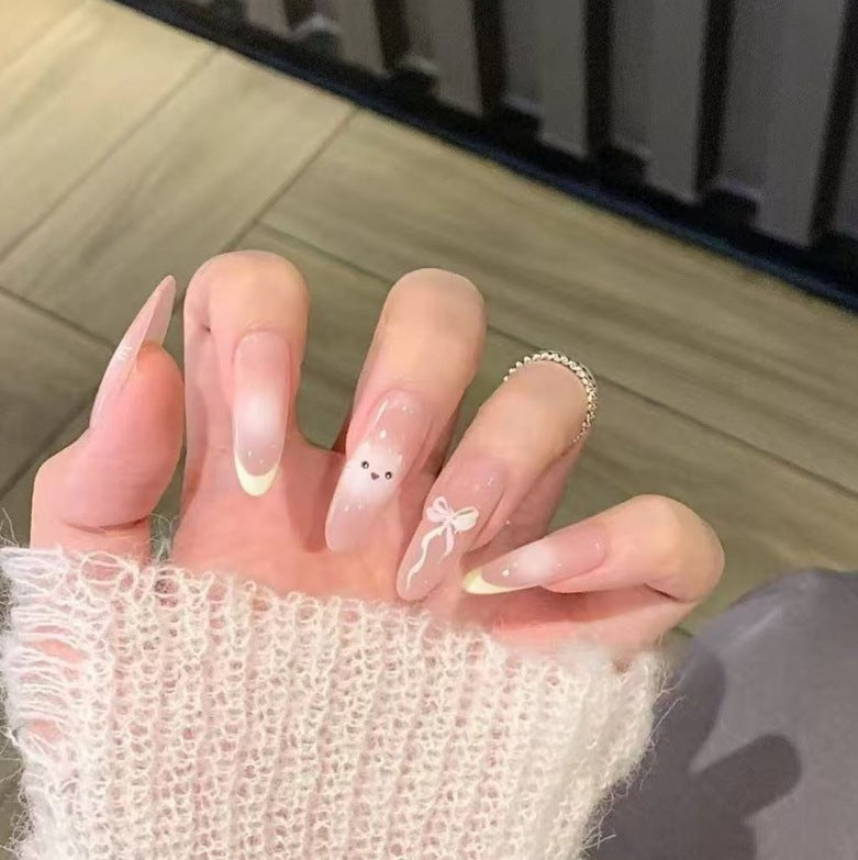 Decorative Glitter French Tip Nail Enhancements Stornfield