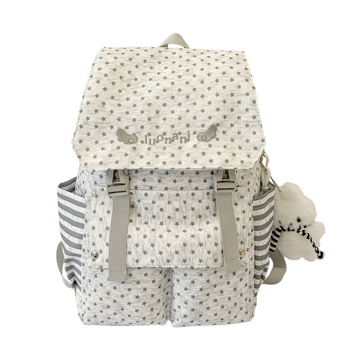 Charming Star-Embellished Casual Backpack Stornfield