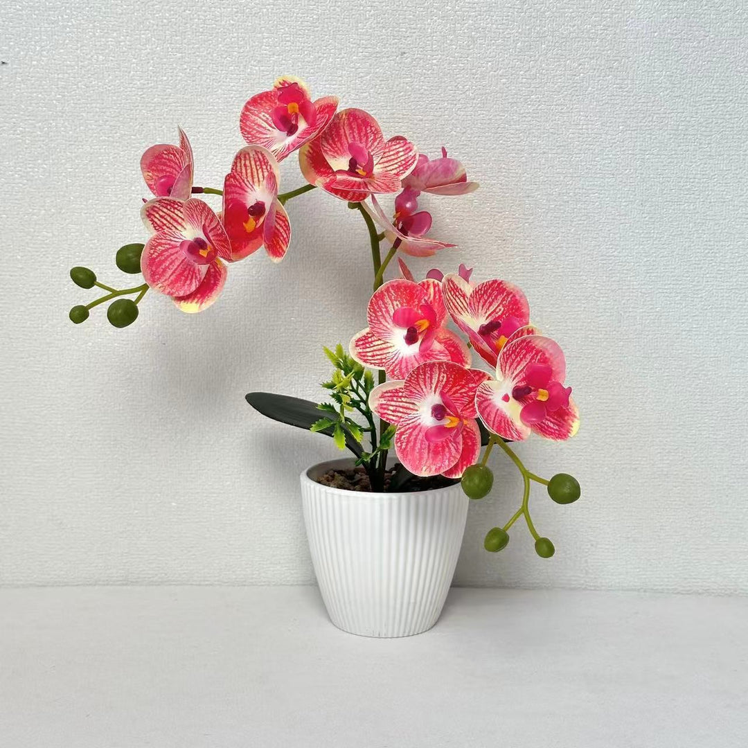 Decorative Faux Orchid Arrangement