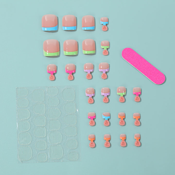 Creative nail set with colorful artificial nails Stornfield