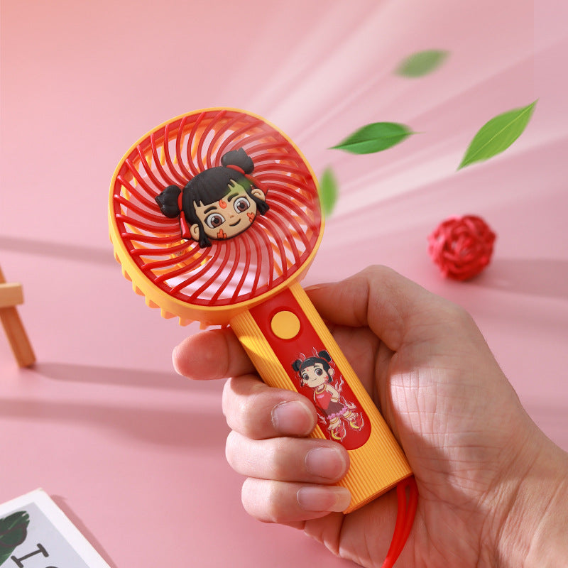 Unisex Portable Hand Fan with Cute Children's Design Stornfield
