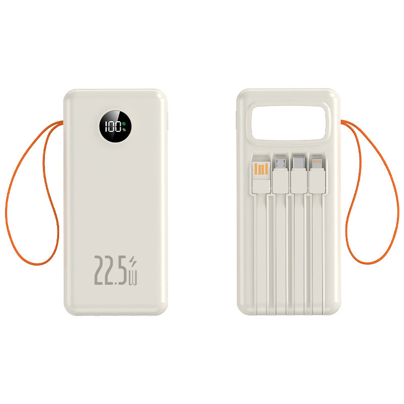 Portable Qi charging power bank with integrated fast charging function and digital display Stornfield