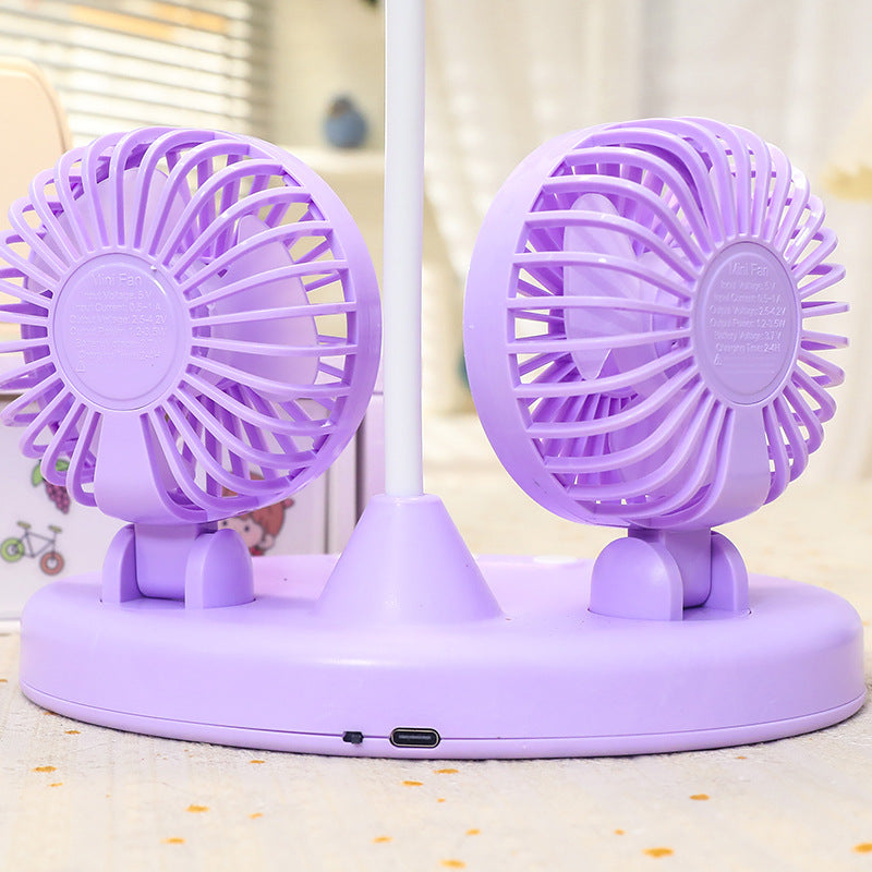 Women's multifunctional desk lamp with two integrated fans Stornfield