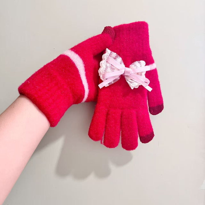 Butterfly Embellished Touchscreen Gloves Stornfield