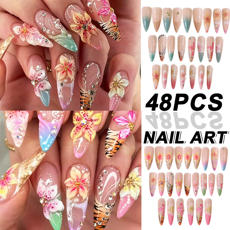 Premium Decorative Press-On Nail Set Stornfield