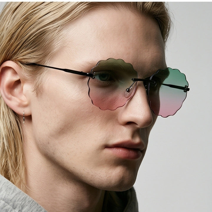 Ladies fashionable sunglasses in unique flower frame Stornfield