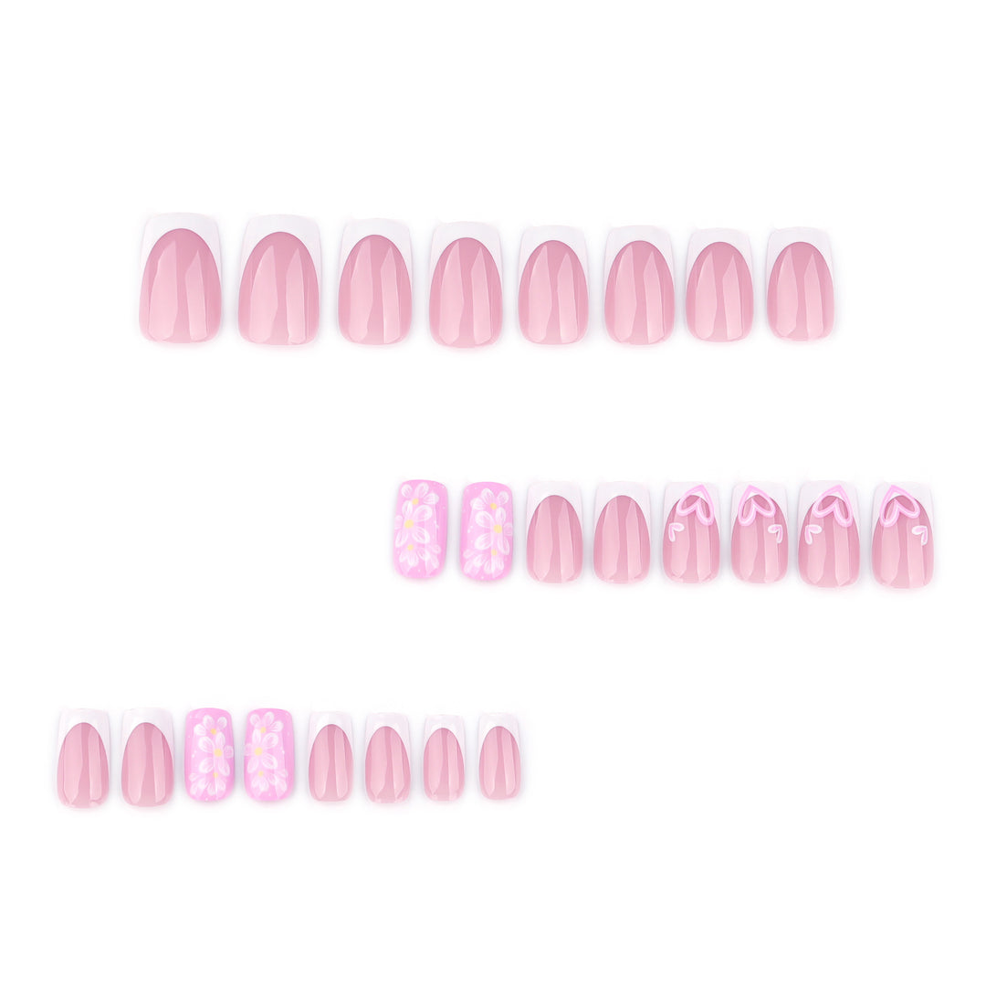 Premium Nail Design with Floral Motifs Stornfield