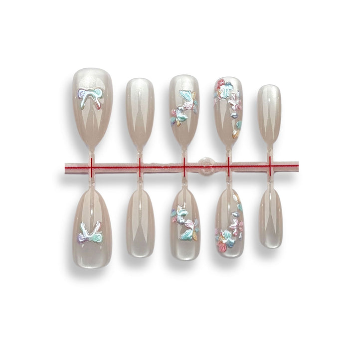 Decorative Butterfly Press-On Nail Set