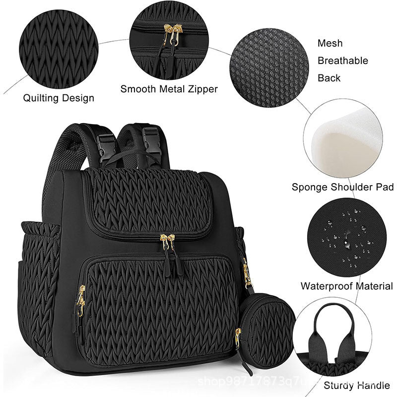 Fashionable backpack with textured upper material Stornfield