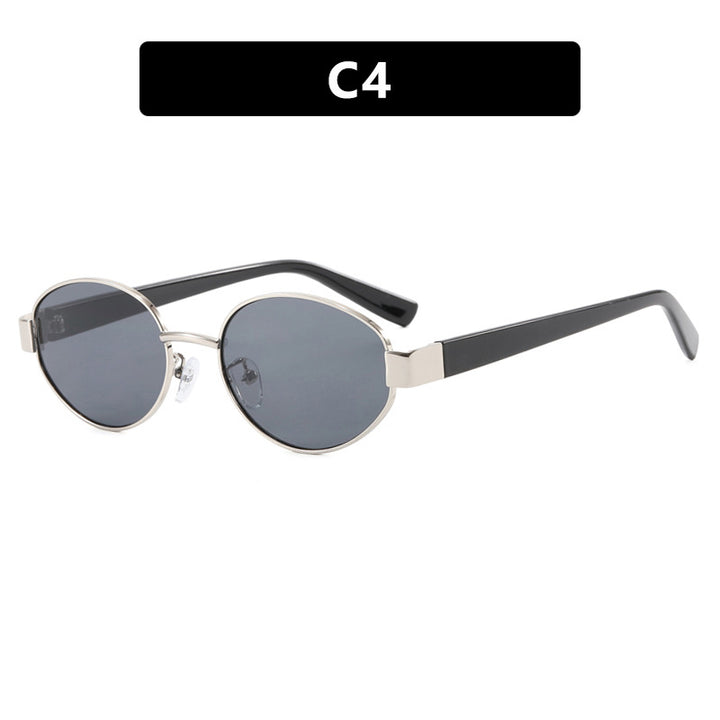 Ladies fashionable sunglasses with exclusive leopard print and elegant metal frame Stornfield