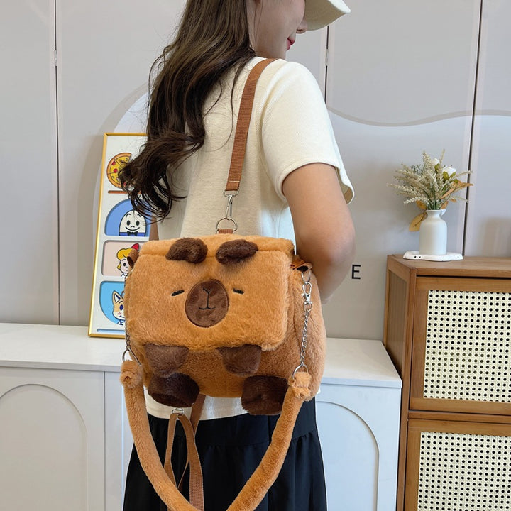 Plush Backpack In Pig Design Stornfield