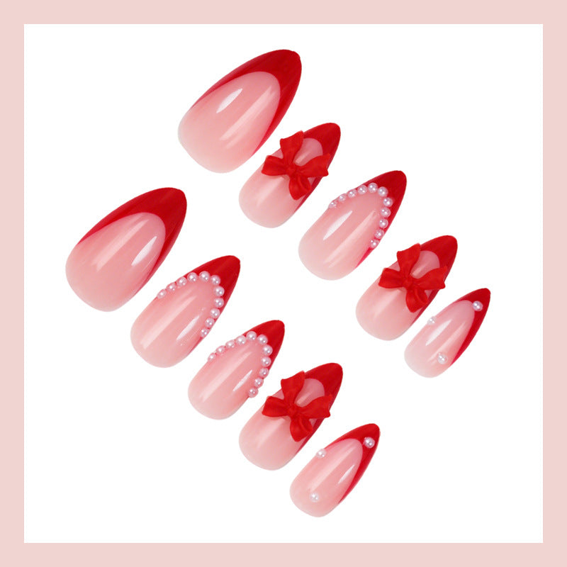 Nail art set with high-quality ribbon and pearl design Stornfield