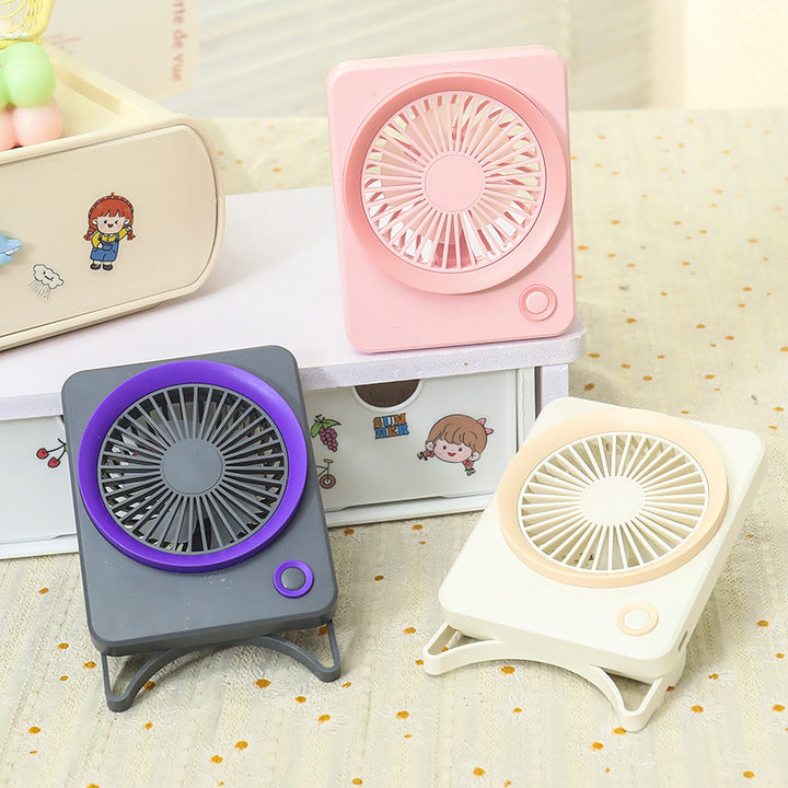 Ladies Compact Table Fan with USB Connection and Quiet Operating Mode Stornfield