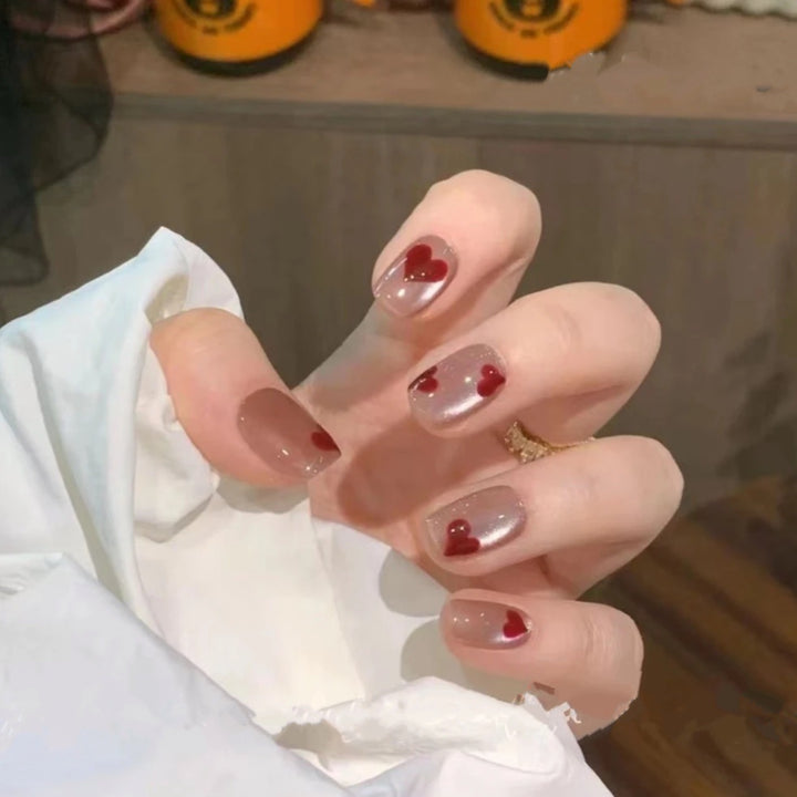 Festive Holiday Themed Press-On Nail Art Stornfield