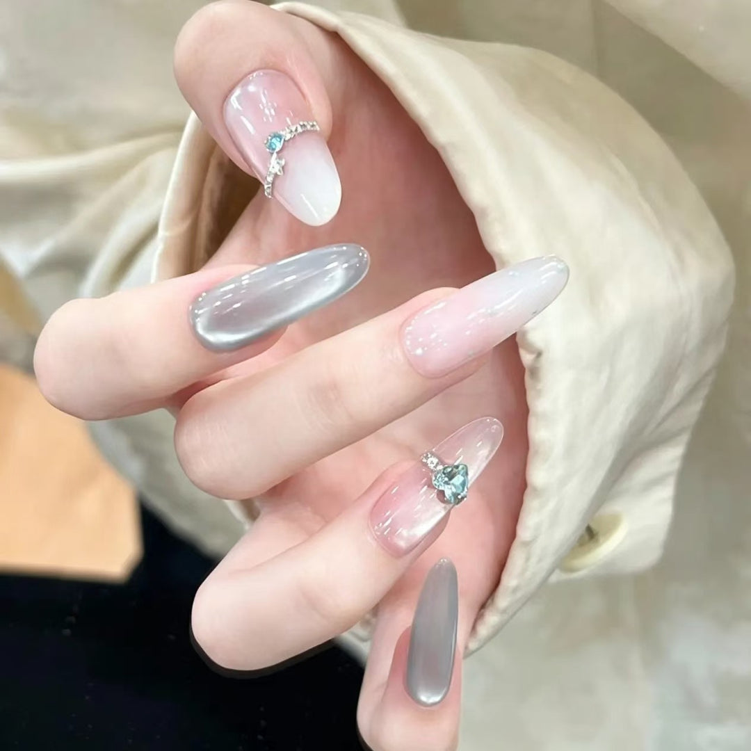 Artistic Long Stiletto Nail Extensions