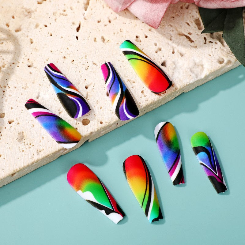 Artificial nails with creative pattern Stornfield