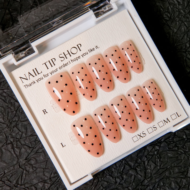 Floral Accent Press-On Nail Tips
