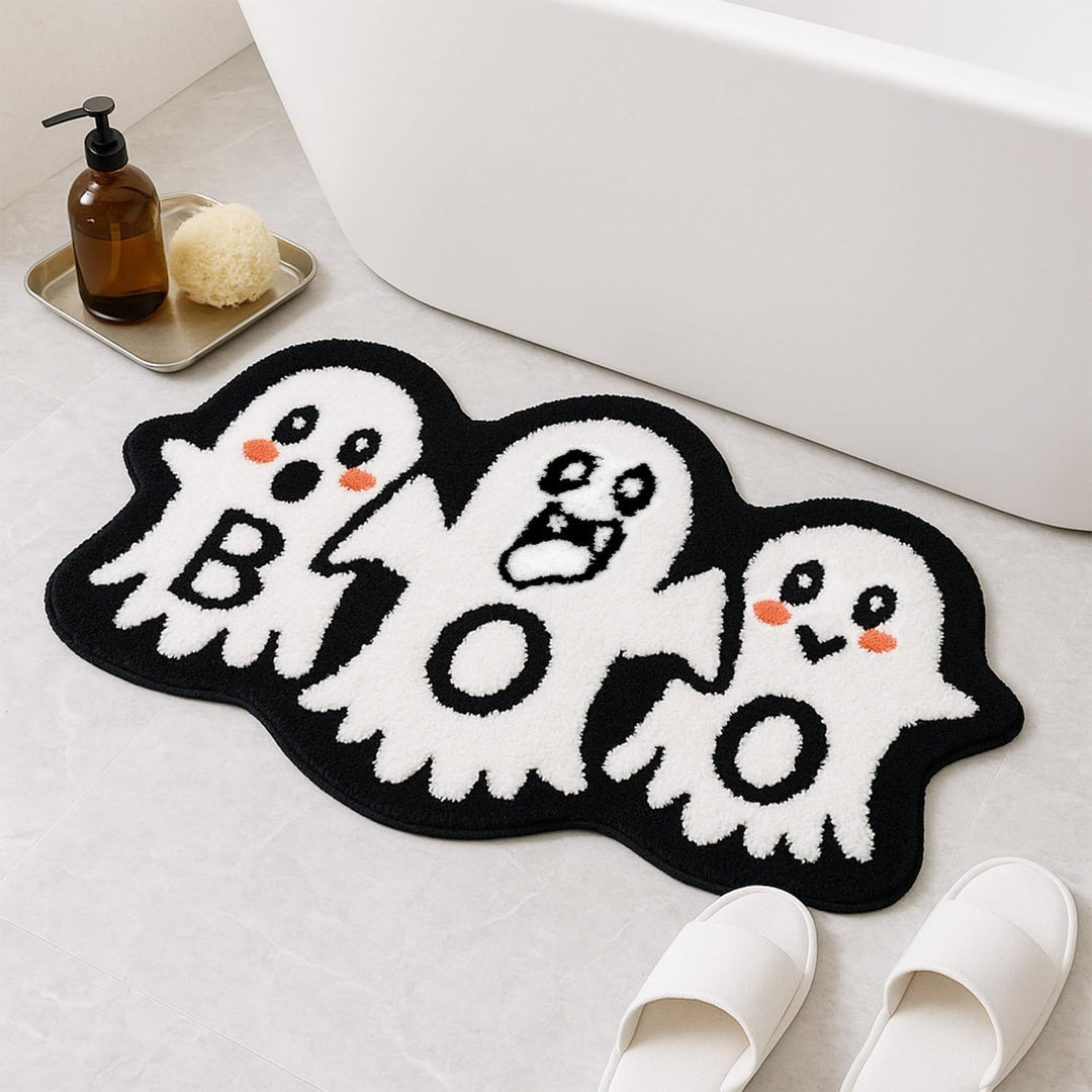 Halloween-Themed Ghost Bath Mat Stornfield