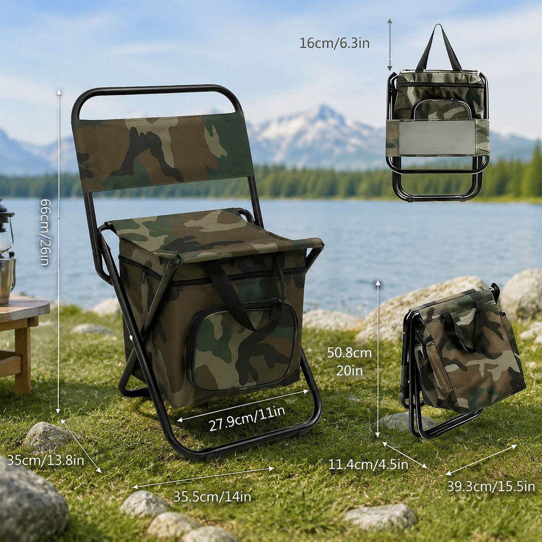 Portable Folding Cooler Chair Stornfield