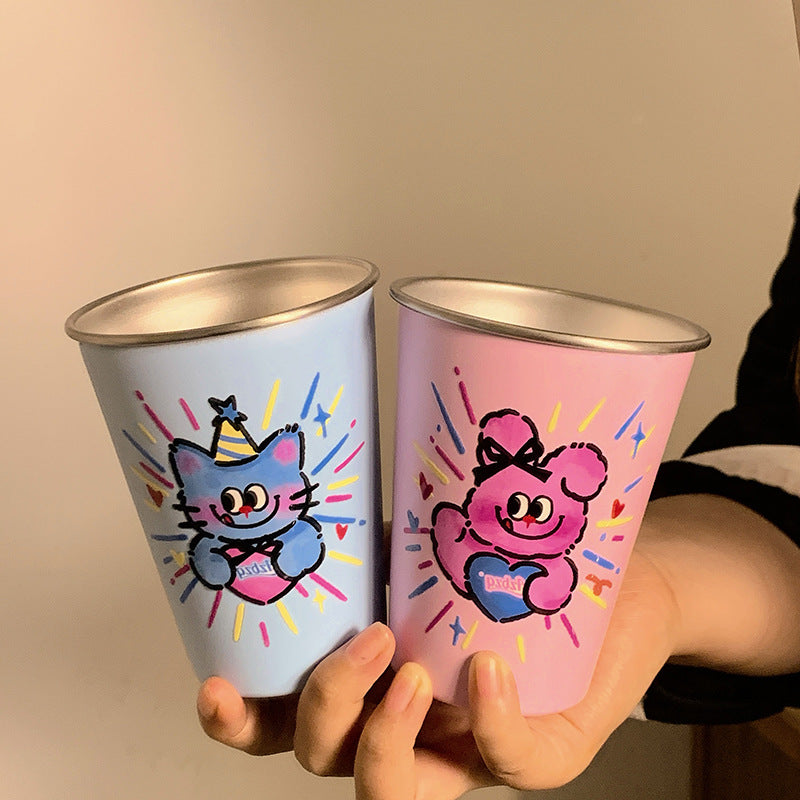Insulated mug with cheerful bear motif Stornfield