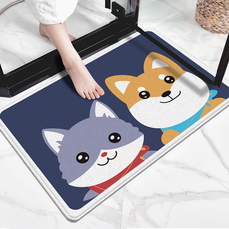 Cute Cartoon Dog-Themed Doormat Stornfield