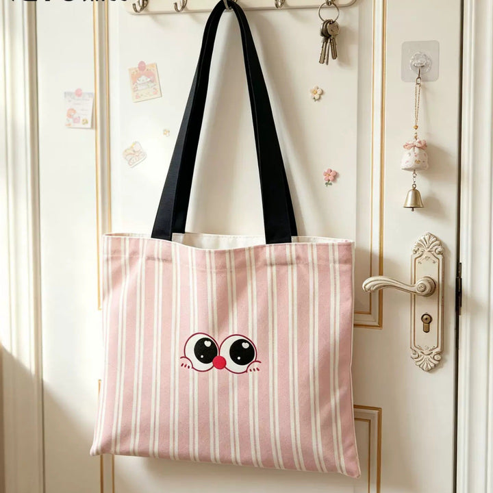 Cute Cartoon Print Tote Bag