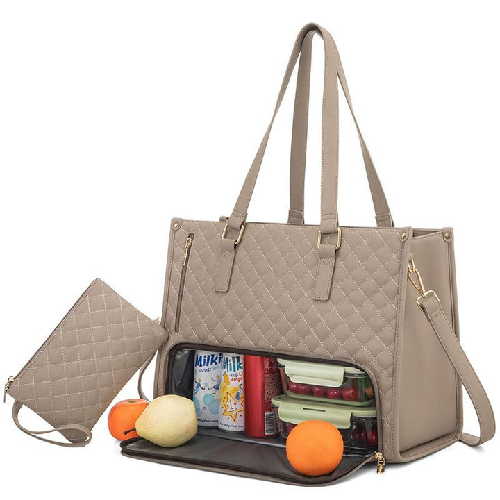 Quilted Multi-Functional Insulated Lunch Tote Stornfield