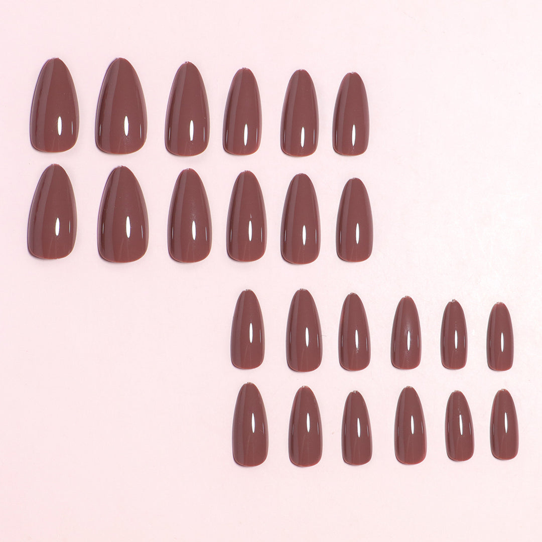 Almond-Shaped Press-On Nail Set with DIY Applicator Stornfield