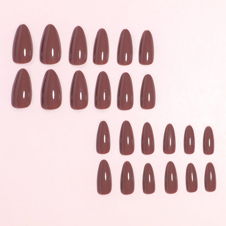 Almond-Shaped Press-On Nail Set with DIY Applicator Stornfield