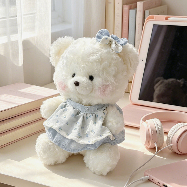 Plush Bunny Dress-Up Sitting Cuddler with Floppy Ears and Embroidered Face Stornfield